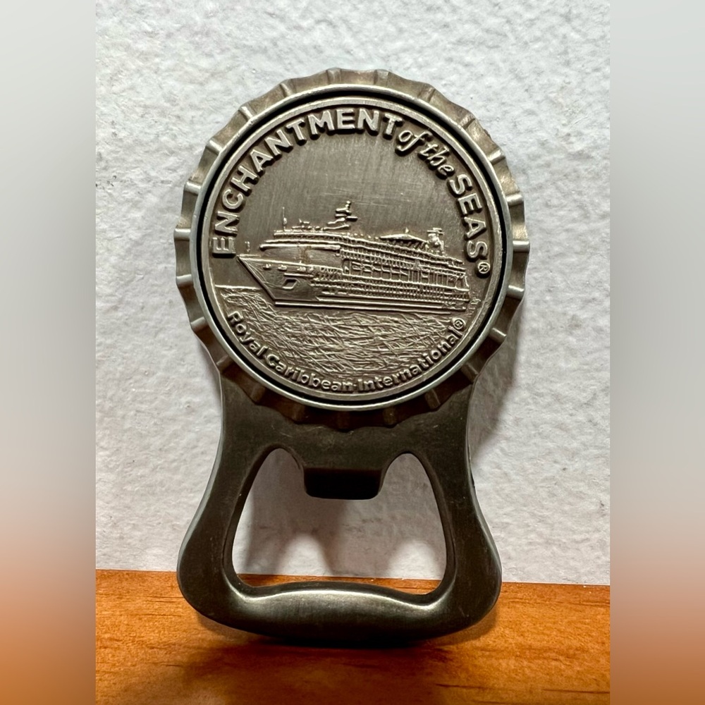 Enchantment Of The Seas Cruise Ship Royal Caribbean Beer Bottle Opener Pre Loved